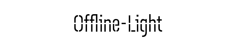 Offline-Light font preview