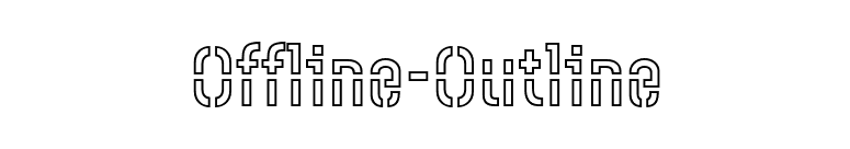 Offline-Outline font preview