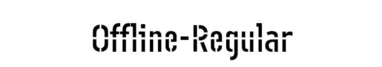 Offline-Regular font preview
