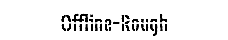 Offline-Rough font preview