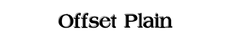 Offset Plain font preview