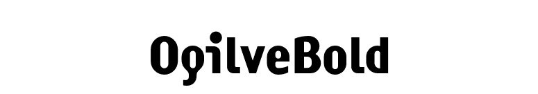 OgilveBold font preview