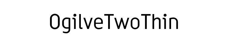 OgilveTwoThin font preview