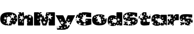 OhMyGodStars font preview