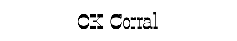 OK Corral font preview