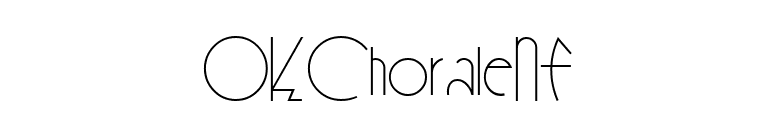 OKChoraleNF font preview