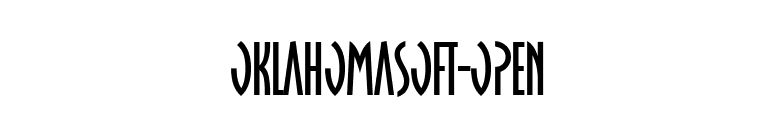 OklahomaSoft-Open font preview