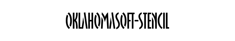 OklahomaSoft-Stencil font preview
