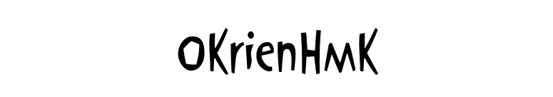 OkrienHmk font preview