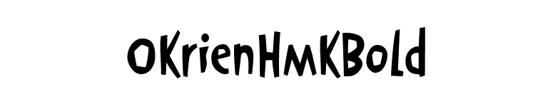 OkrienHmkBold font preview