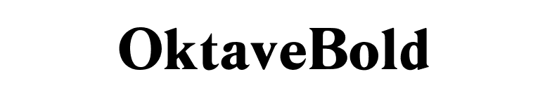 OktaveBold font preview