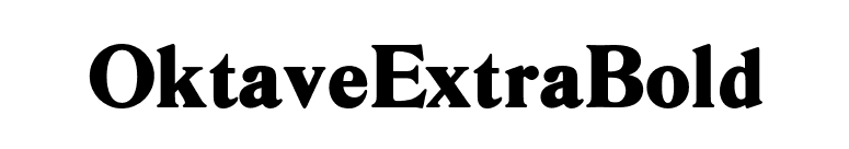 OktaveExtraBold font preview