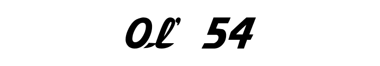 Ol' 54 font preview