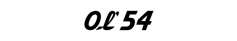 Ol'54 font preview