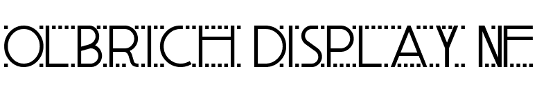 Olbrich Display NF font preview