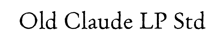 Old Claude LP Std font preview