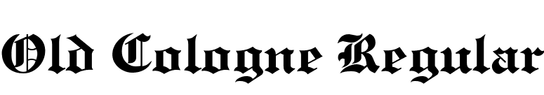 Old Cologne Regular font preview