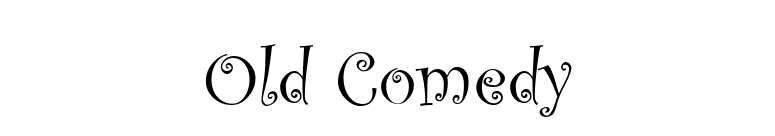 Old Comedy font preview