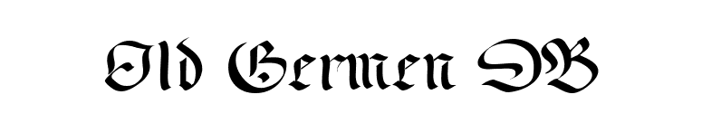 Old Germen DB font preview