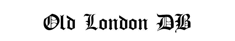 Old London DB font preview
