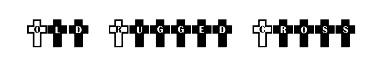 Old Rugged Cross font preview