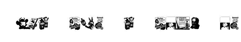 Old Time Ad Dings One font preview