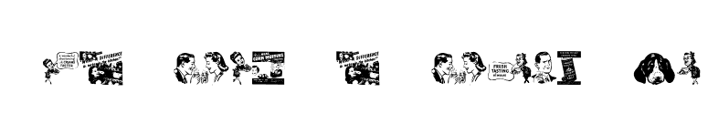 Old Time Ad Dings Two font preview