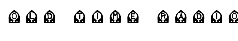 old time radio font preview