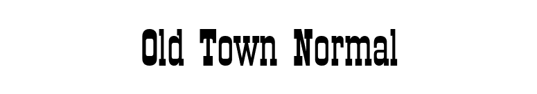 Old Town Normal font preview