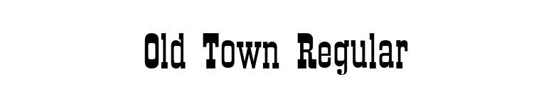 Old Town Regular font preview