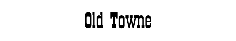 Old Towne font preview