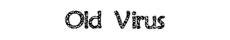Old Virus font preview