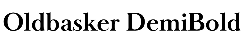 Oldbasker DemiBold font preview