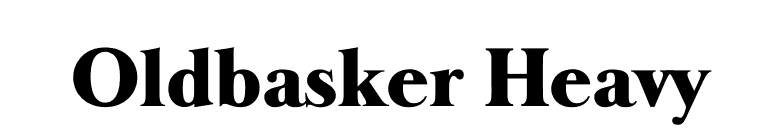 Oldbasker Heavy font preview