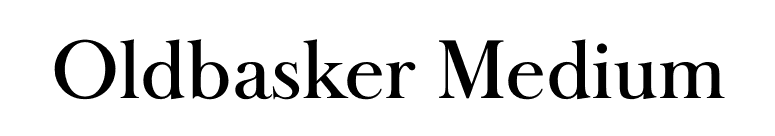 Oldbasker Medium font preview