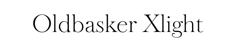 Oldbasker Xlight font preview