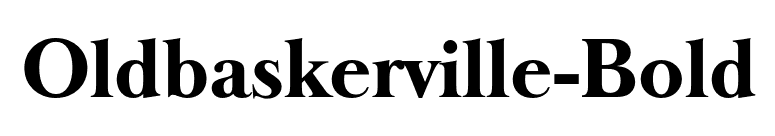 Oldbaskerville-Bold font preview