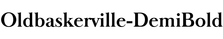 Oldbaskerville-DemiBold font preview