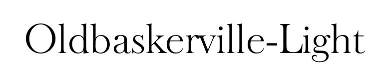 Oldbaskerville-Light font preview