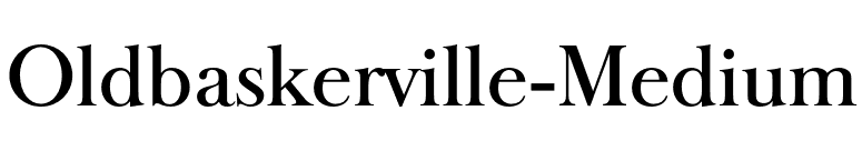 Oldbaskerville-Medium font preview