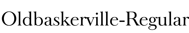 Oldbaskerville-Regular font preview