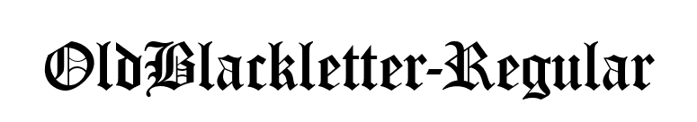 OldBlackletter-Regular font preview