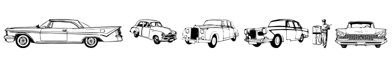 OLDCAR font preview