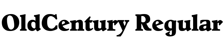 OldCentury Regular font preview