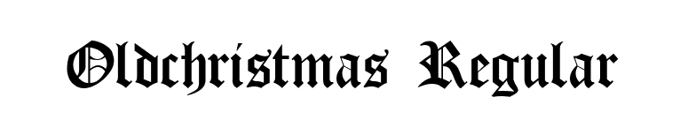 Oldchristmas Regular font preview