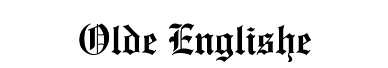 Olde Englishe font preview