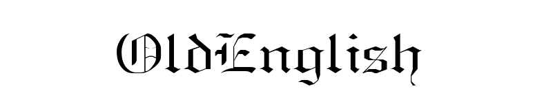 OldEnglish font preview