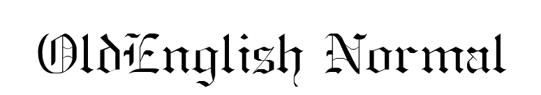 OldEnglish Normal font preview