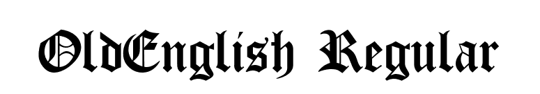 OldEnglish Regular font preview