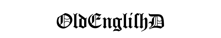 OldEnglishD font preview